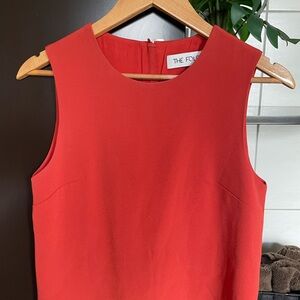 The Fold Clever Crepe Altino Sleeveless Camisole Top Burnt Orange